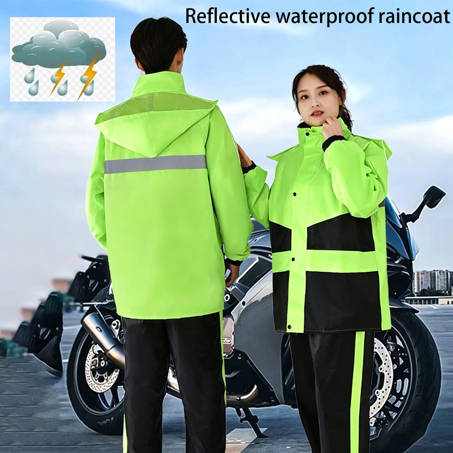 Motorcycle Gear For Men - 오토바이 레인코트 남녀공용 방수 레인기어 레인자켓
