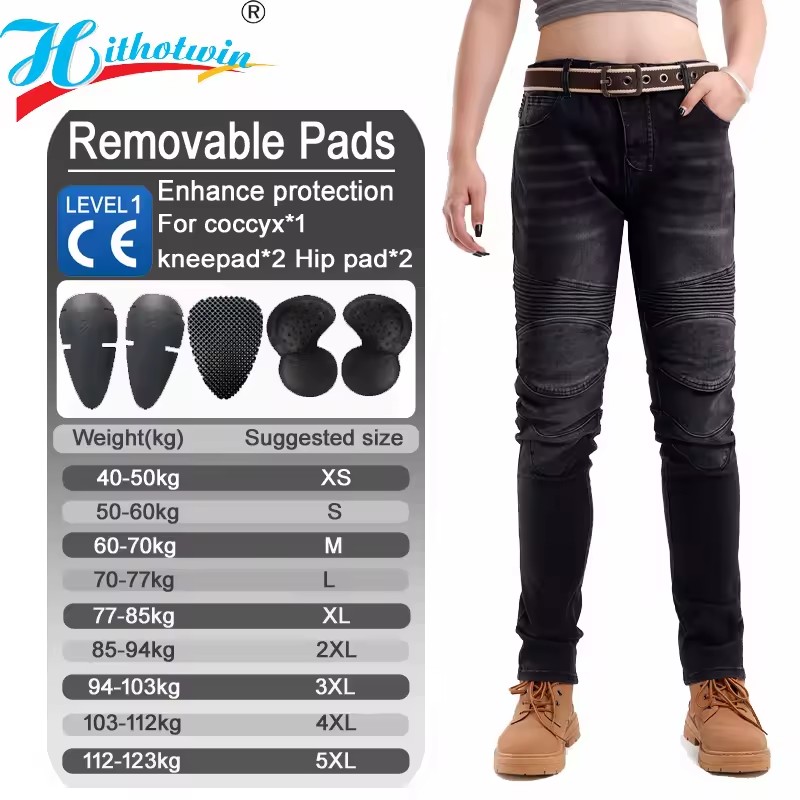 여성용 오토바이 청바지 블랙 오프로드 라이딩 팬츠 더트 - Motorcycle Gear Women Pants 리뷰 및 가격