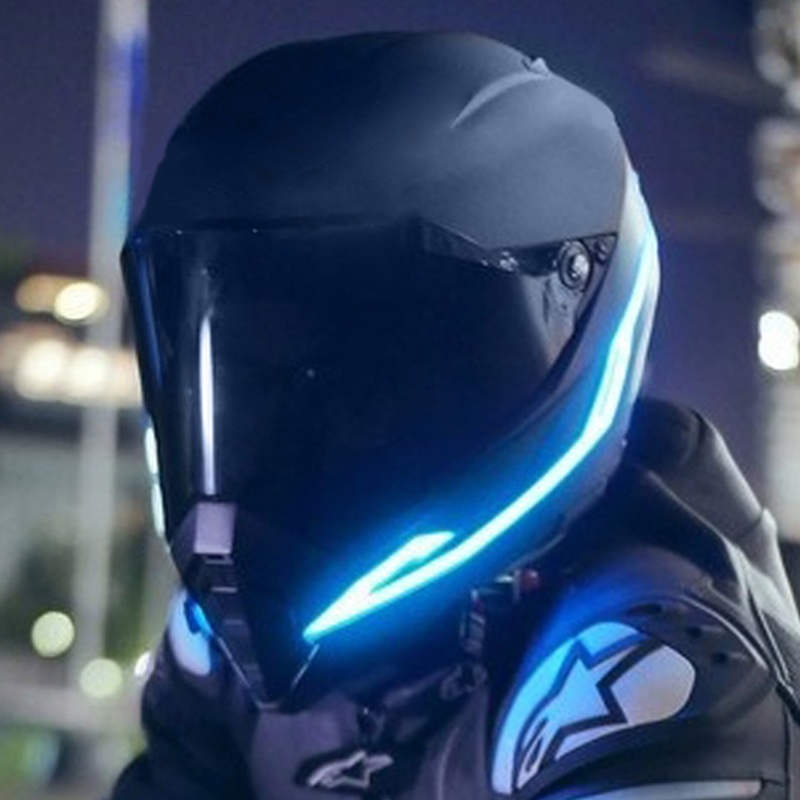 오토바이 헬멧 라이트 라이딩 신호 EL 스트립 깜박이는 - Motorcycle Gear For Men 리뷰 및 가격