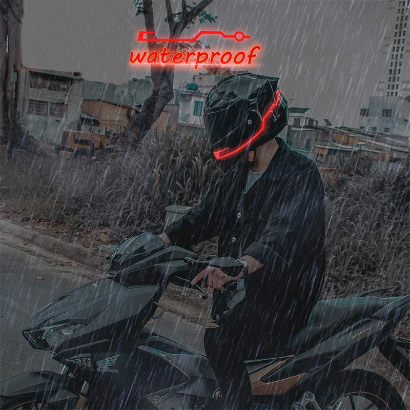오토바이 헬멧 라이트 라이딩 신호 EL 스트립 깜박이는 - Motorcycle Gear For Men 리뷰 및 가격