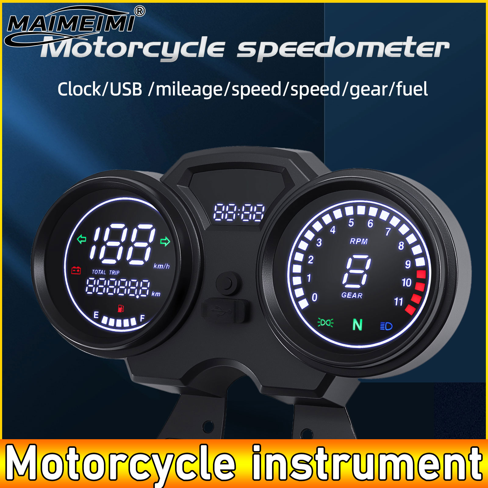 AD 오토바이 디지털 보드 범용 LCD 주행 속도계 미 - Motorcycle Gear Jammer 리뷰 및 가격